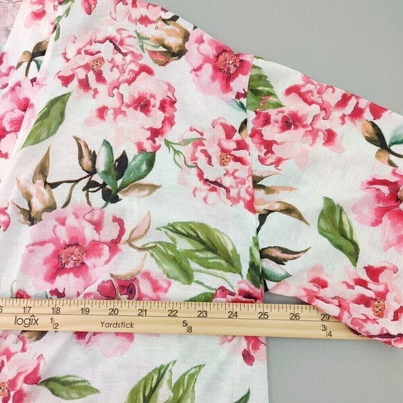 Show Me Your Mumu Brie Robe Women One Size Pink Garden of Blooms Flowy - Picture 9 of 10